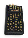 Portafoglio donna Love Moschino zip around porta telefono ecopelle nero A25MO02 JC5628PP1LLH100A