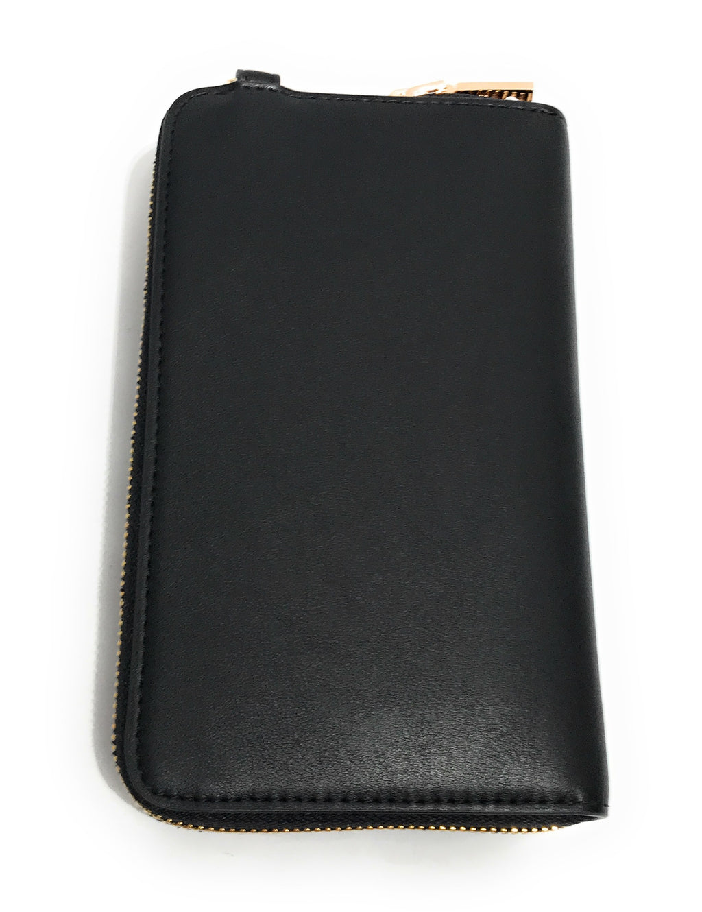 Portafoglio donna Love Moschino zip around porta telefono ecopelle nero A25MO02 JC5628PP1LLH100A