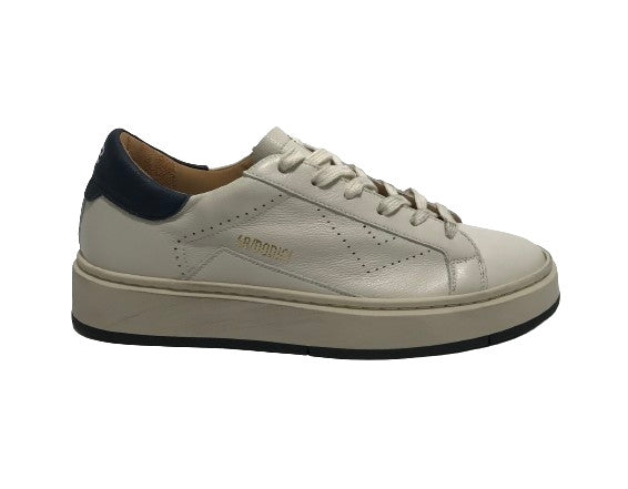 Scarpe uomo 4B12 sneakers in pelle bianco/ elba U25QB06 EVO-U26