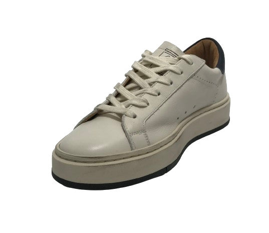 Scarpe uomo 4B12 sneakers in pelle bianco/ elba U25QB06 EVO-U26