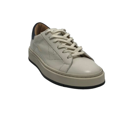 Scarpe uomo 4B12 sneakers in pelle bianco/ elba U25QB06 EVO-U26