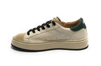 Scarpe uomo 4B12 sneakers in pelle bianco/ beige/ verde U25QB09 EVO-U23