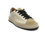 Scarpe uomo 4B12 sneakers in pelle bianco/ beige/ verde U25QB09 EVO-U23