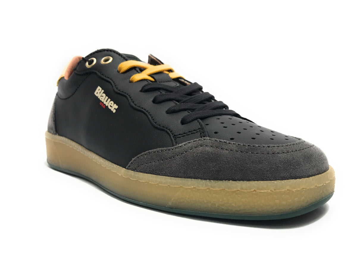 Scarpe uomo Blauer sneaker Murray in pelle black/ green U25BU12 F4MURRAY01/VIL