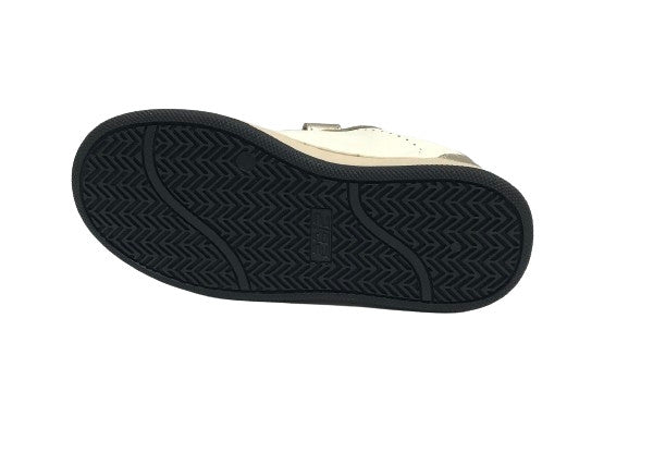 Scarpe 2B12 sneaker con strap Play-W104 pelle platino/ leo Z25QB03
