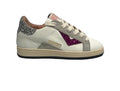 Scarpe 2B12 sneaker Suprime-W70 pelle bianco/ argento/ fuxia Z25QB05