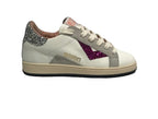 Scarpe 2B12 sneaker Suprime-W70 pelle bianco/ argento/ fuxia Z25QB05