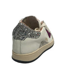 Scarpe 2B12 sneaker Suprime-W70 pelle bianco/ argento/ fuxia Z25QB05