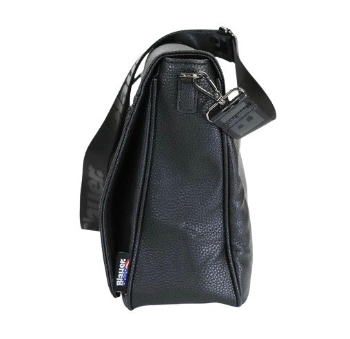Borsa tracolla uomo Blauer Tribeca02 Briefcase ecopelle nero B25BU11 F4TRIBECA02/MET