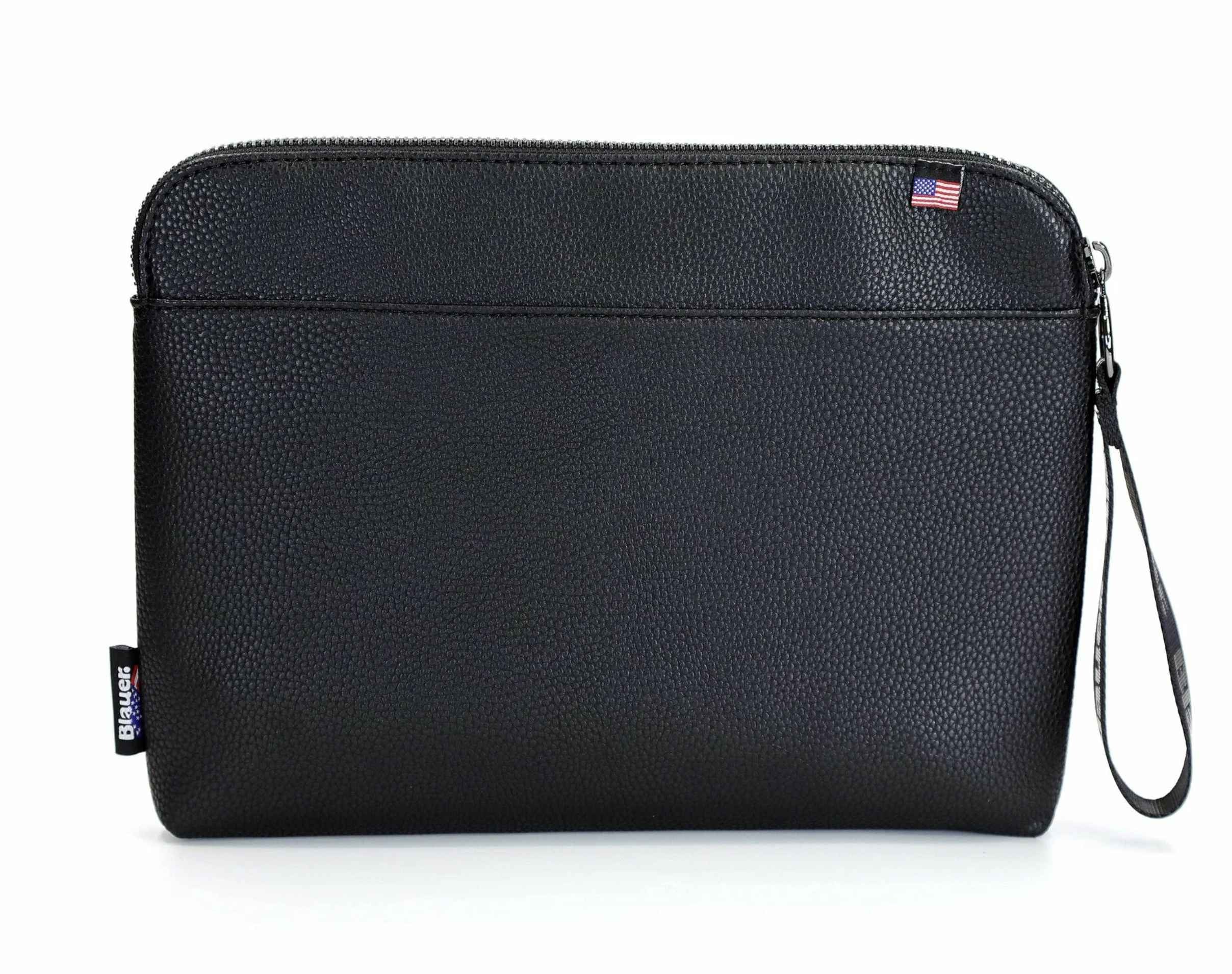 Borsa uomo Blauer Waco 02 laptop case in ecopelle nero B25BU10 F4WACO02/MET