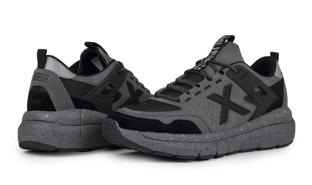 Scarpe Munich sneaker Kava 20 ecopelle scamosciata/ tessuto grigio/ nero U25MU06 4175020