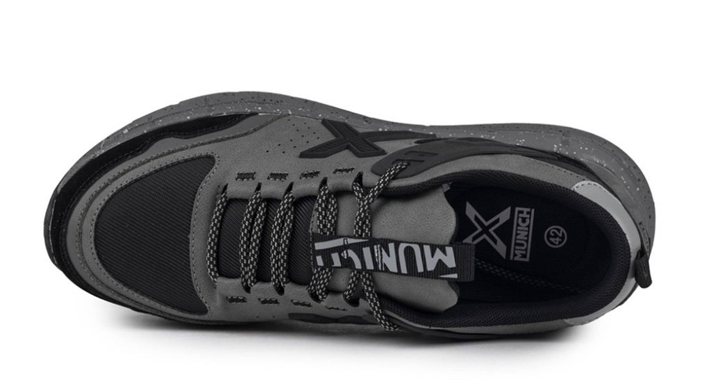 Scarpe Munich sneaker Kava 20 ecopelle scamosciata/ tessuto grigio/ nero U25MU06 4175020