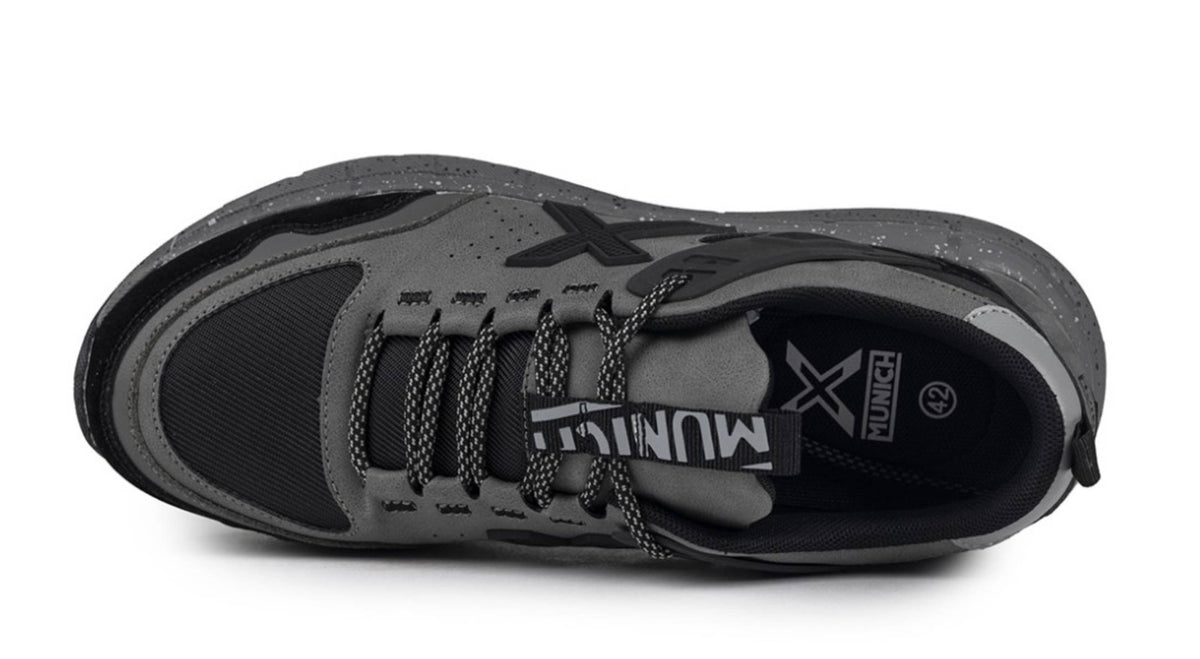Scarpe Munich sneaker Kava 20 ecopelle scamosciata/ tessuto grigio/ nero U25MU06 4175020