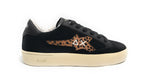 Scarpe Sun68 sneaker Girl's big Katy suede teen pelle nero Z25SU06 Z44424T
