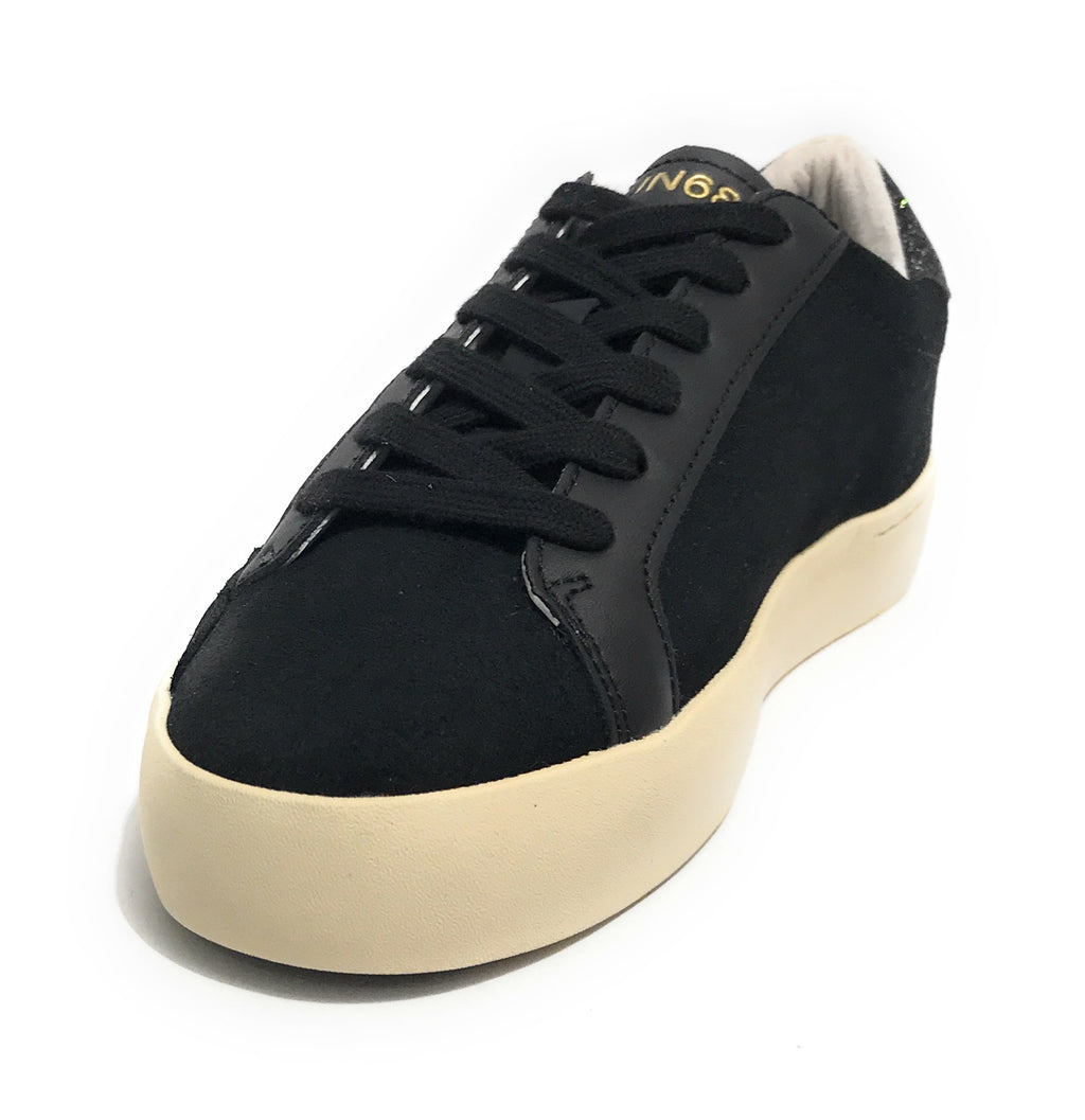 Scarpe Sun68 sneaker Girl's big Katy suede teen pelle nero Z25SU06 Z44424T