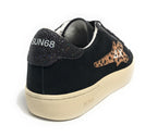 Scarpe Sun68 sneaker Girl's big Katy suede teen pelle nero Z25SU06 Z44424T