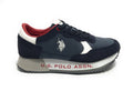Scarpe U.S. Polo sneaker running Cleef 006M in pelle scamosciata/ tessuto dark blue U25UP01