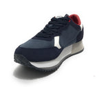 Scarpe U.S. Polo sneaker running Cleef 006M in pelle scamosciata/ tessuto dark blue U25UP01