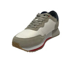 Scarpe U.S. Polo sneaker running Cleef 006M in pelle scamosciata/ tessuto white/ light grey U25UP02