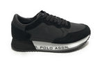 Scarpe U.S. Polo sneaker running Cleef 006A in pelle scamosciata/ tessuto black U25UP05