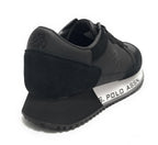 Scarpe U.S. Polo sneaker running Cleef 006A in pelle scamosciata/ tessuto black U25UP05