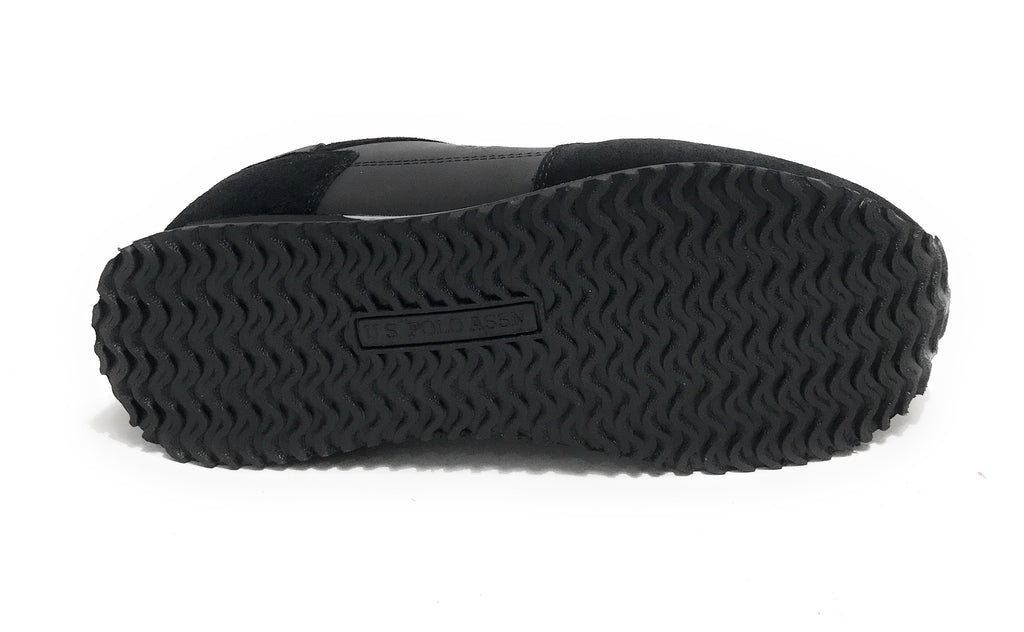 Scarpe U.S. Polo sneaker running Cleef 006A in pelle scamosciata/ tessuto black U25UP05