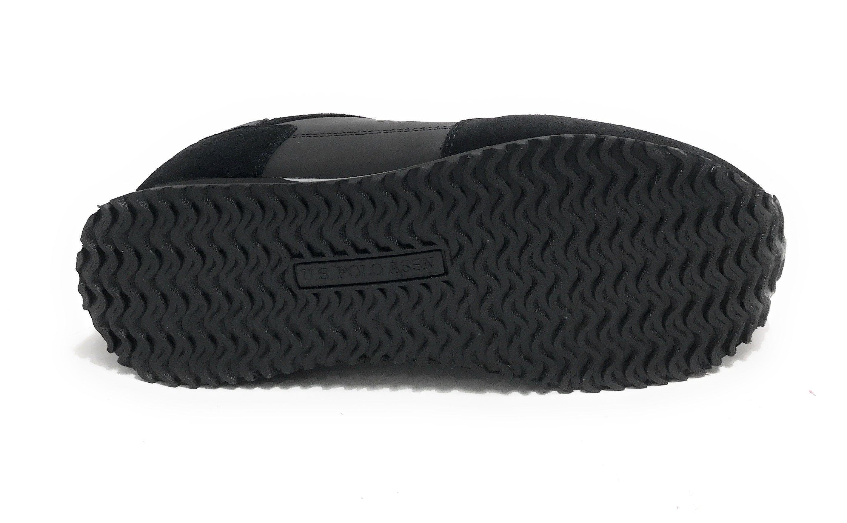 Scarpe U.S. Polo sneaker running Cleef 006A in pelle scamosciata/ tessuto black U25UP05