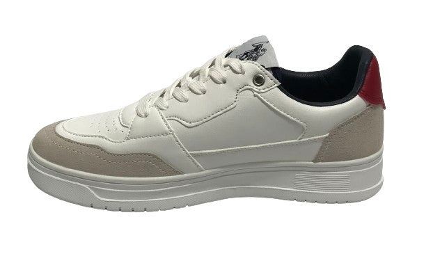 Scarpe U.S. Polo sneaker Kosmo006 in ecosude/ ecopelle white uomo U25UP08