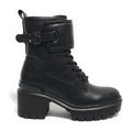 Scarpe donna anfibio US Polo Haley004 in ecopelle nero D25UP06