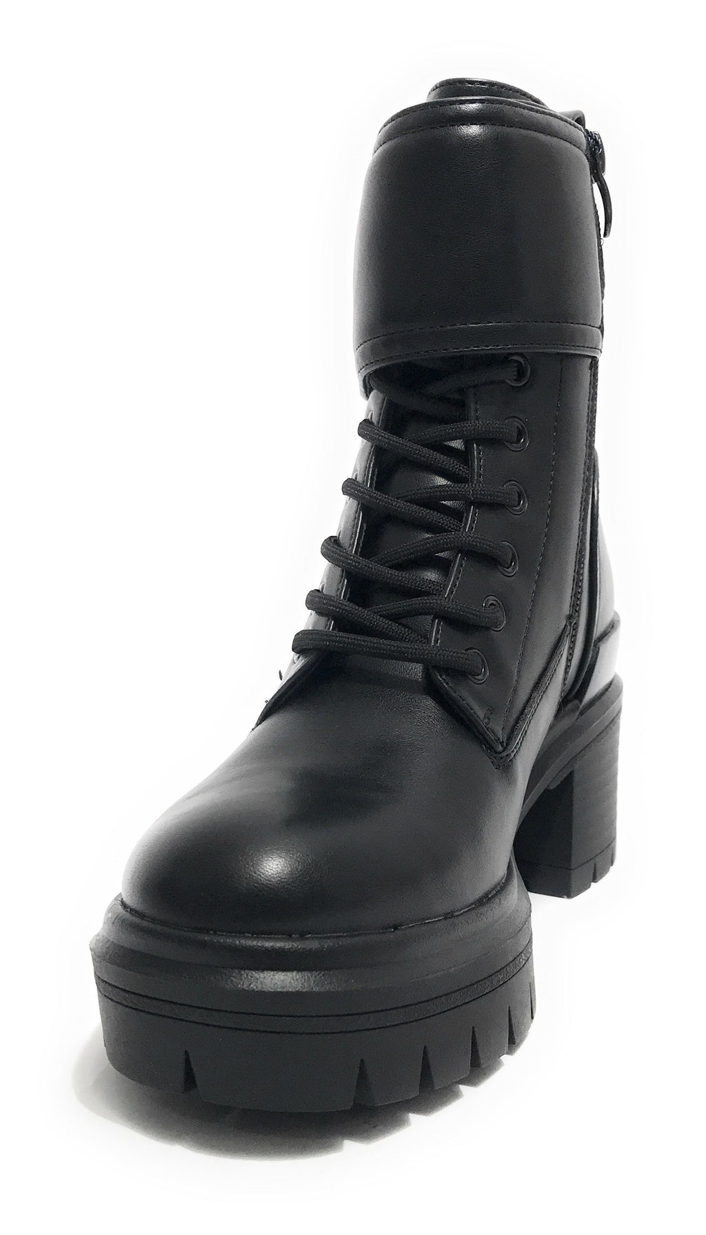 Scarpe donna anfibio US Polo Haley004 in ecopelle nero D25UP06