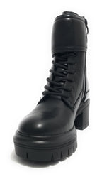 Scarpe donna anfibio US Polo Haley004 in ecopelle nero D25UP06