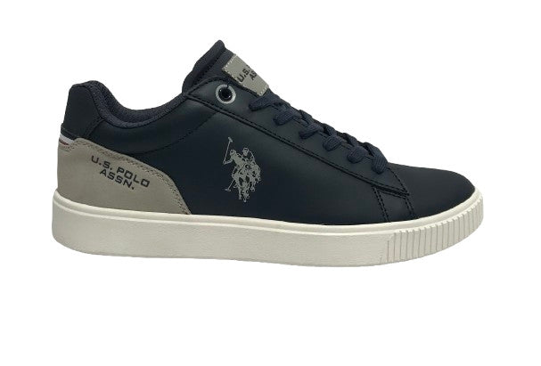 Scarpe U.S. Polo sneaker Tymes006A in ecopelle blu uomo U25UP12