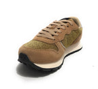 Scarpe Sun68 sneaker Girl's ally glitter textile teen suede/ nylon oro Z25SU07 Z44404T
