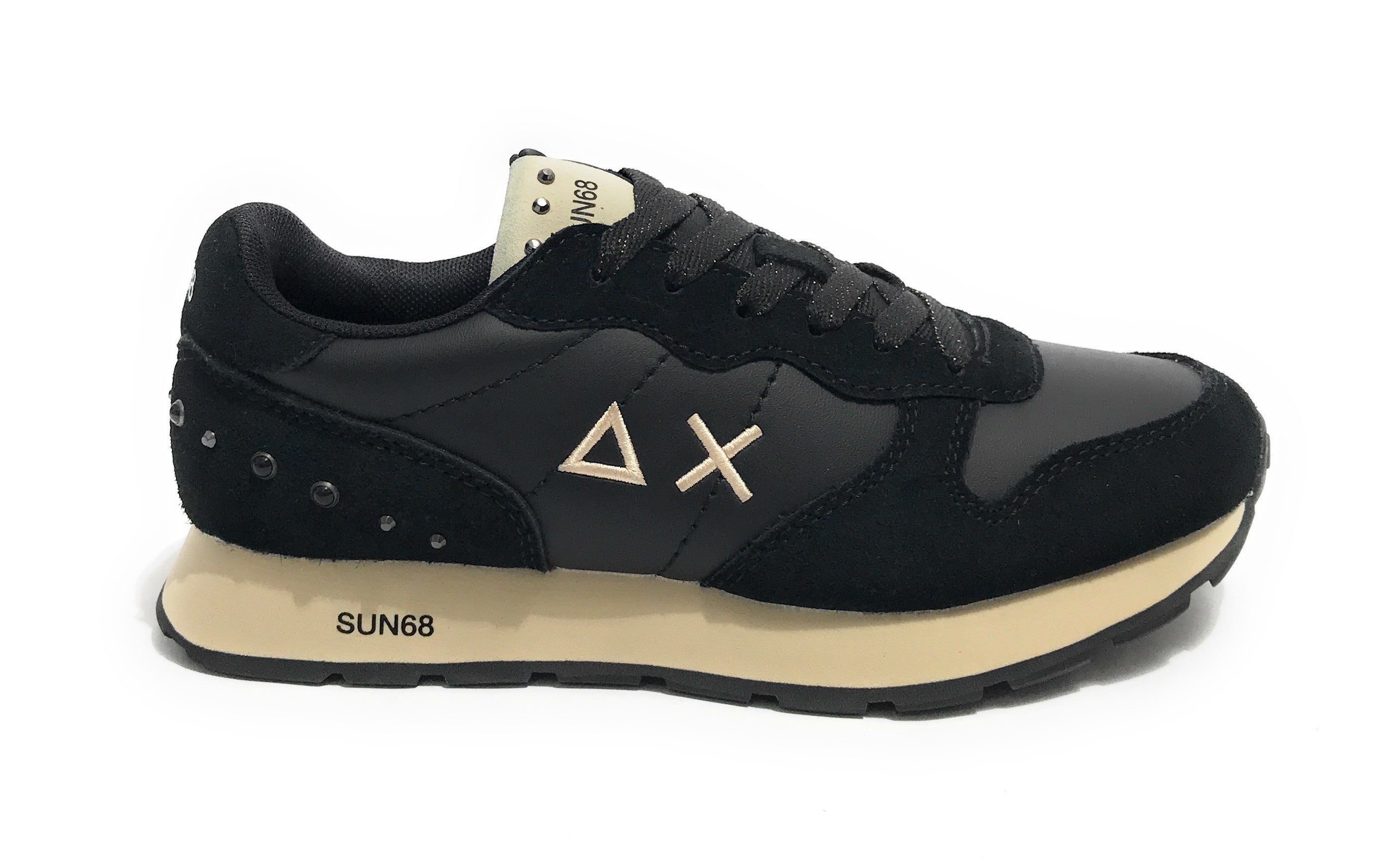 Scarpe Sun68 sneaker Girl's ally studs teen suede/ ecosuede nero Z25SU11 Z44406T