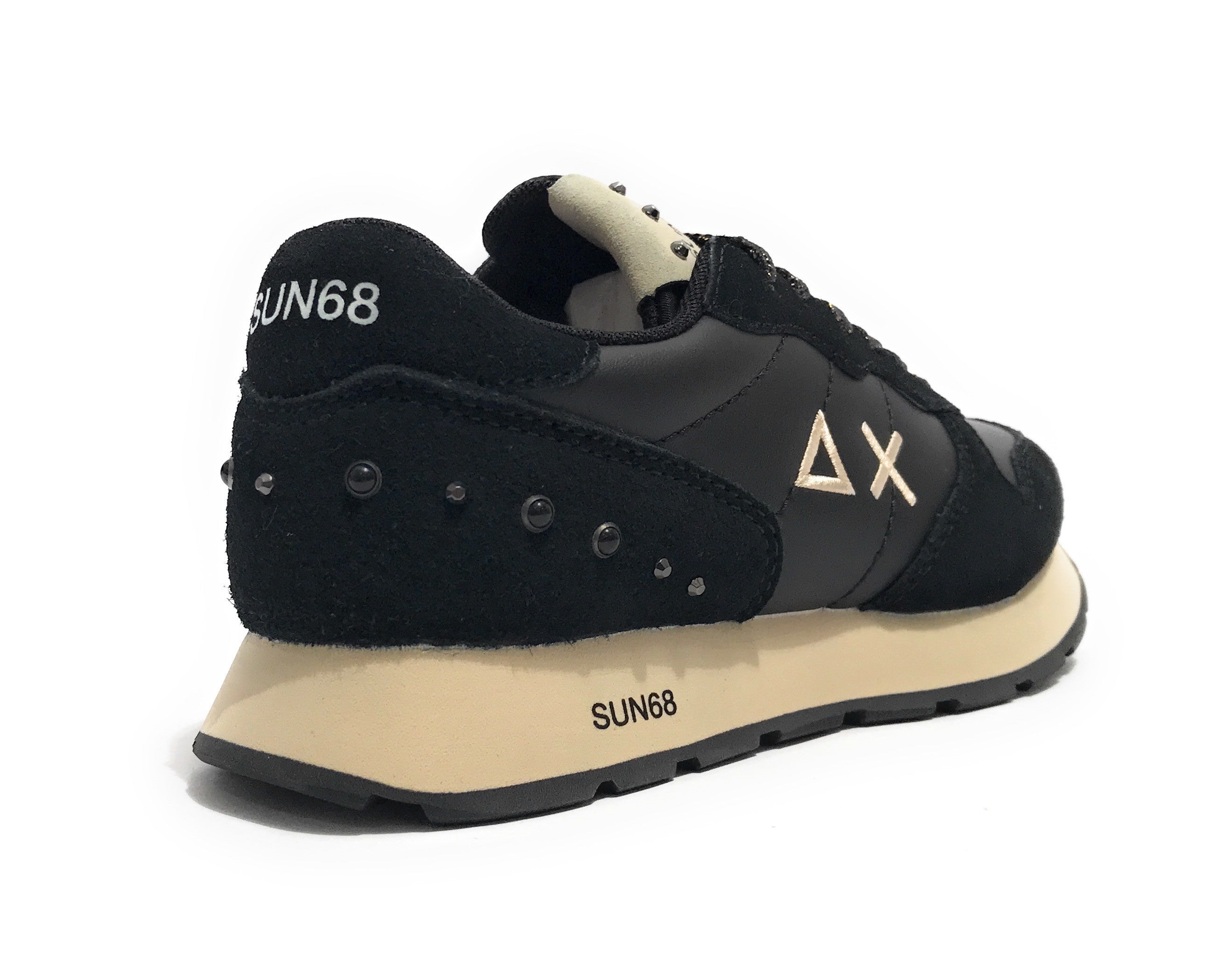 Scarpe Sun68 sneaker Girl's ally studs teen suede/ ecosuede nero Z25SU11 Z44406T