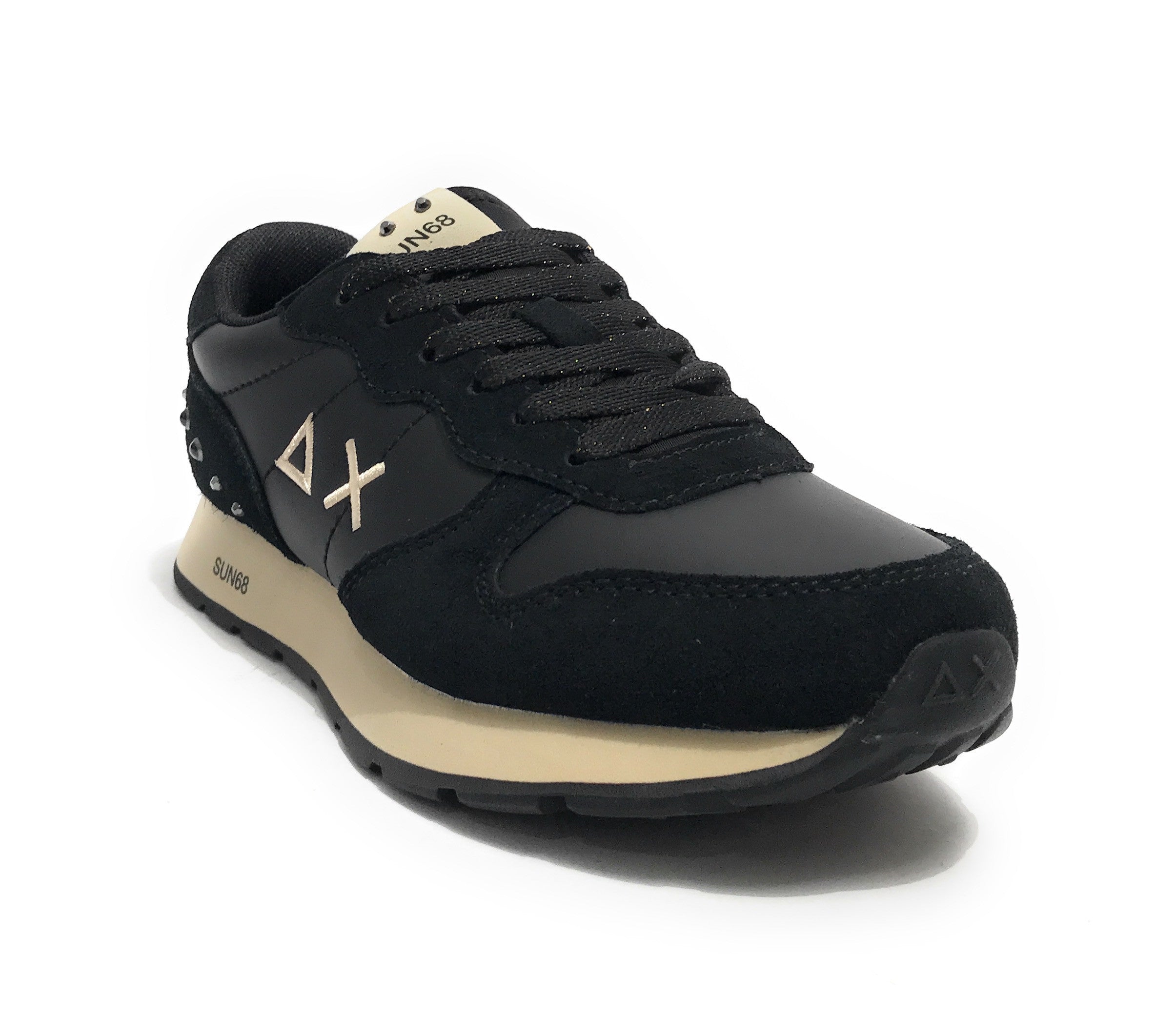Scarpe Sun68 sneaker Girl's ally studs teen suede/ ecosuede nero Z25SU11 Z44406T
