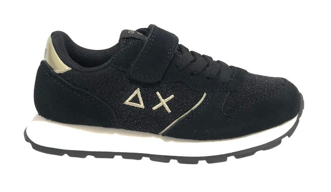 Scarpe Sun68 sneaker Girl's Ally glitter textile Kid nero Z25SU18 Z44404K