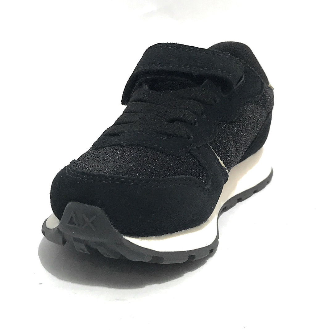 Scarpe Sun68 sneaker Girl's Ally glitter textile Kid nero Z25SU18 Z44404K