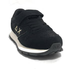 Scarpe Sun68 sneaker Girl's Ally glitter textile Kid nero Z25SU18 Z44404K