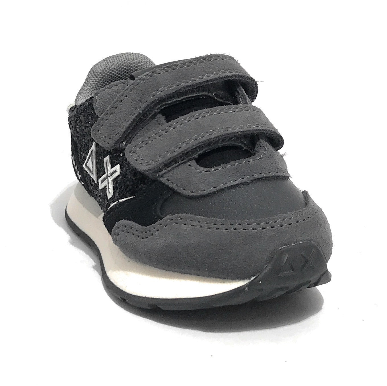 Scarpe Sun68 sneaker Girl's ally big glitter baby suede/ ecosuede nero Z25SU22 Z44417B
