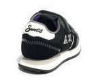 Scarpe Sun68 sneaker Girl's ally big glitter baby suede/ ecosuede nero Z25SU22 Z44417B