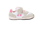 Scarpe Sun68 sneaker Girls's Ally solid nylon new born suede/ nylon bianco Z25SU34 Z44401N