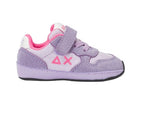 Scarpe Sun68 sneaker Girls's Ally solid nylon new born suede/ nylon lilla Z25SU33 Z44401N