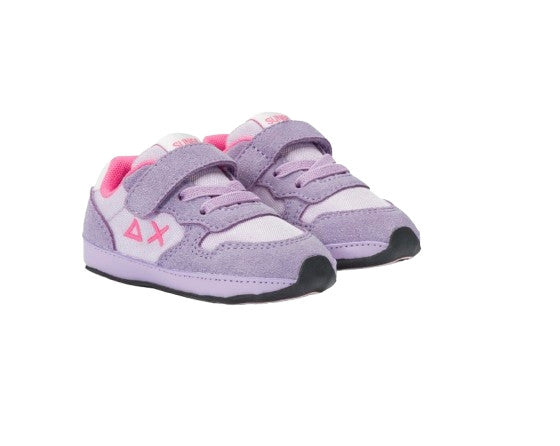 Scarpe Sun68 sneaker Girls's Ally solid nylon new born suede/ nylon lilla Z25SU33 Z44401N
