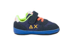 Scarpe Sun68 sneaker Boy's tom fluo new born suede/ nylon navy blue Z25SU36 Z44302N