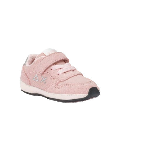 Scarpe Sun68 sneaker Girls's Ally Gold Silver new born suede/ nylon rosa Z25SU35 Z44402N