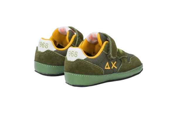 Scarpe Sun68 sneaker Boy's tom solid nylon new born suede/ nylon militare scuro  Z25SU38 Z44301N