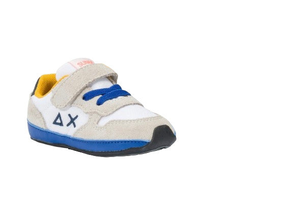 Scarpe Sun68 sneaker Boy's tom solid nylon new born suede/ nylon bianco Z25SU37 Z44301N