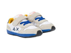 Scarpe Sun68 sneaker Boy's tom solid nylon new born suede/ nylon bianco Z25SU37 Z44301N