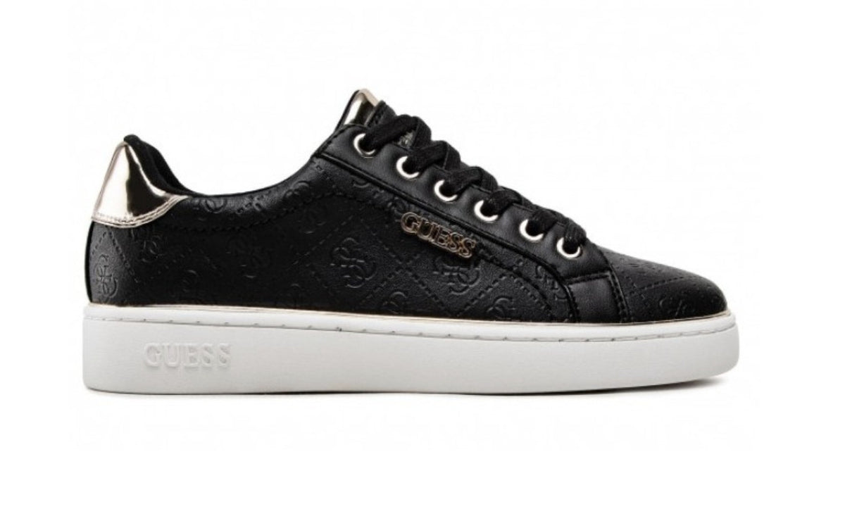 Scarpe donna sneaker Guess Beckie active lady 4g logo in ecopelle black DS25GU19 FL5BEKFAL12